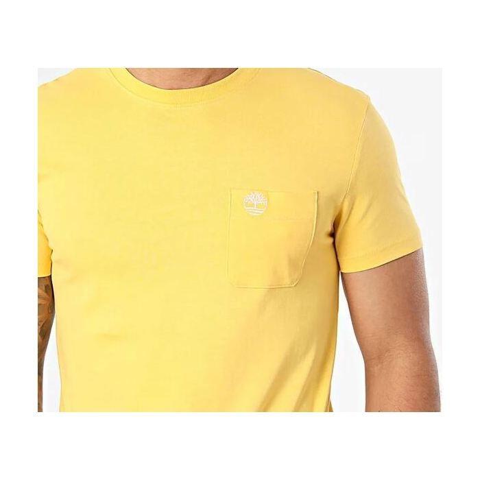 T-shirt - TIMBERLAND - Dunstan River - Jaune - Manches courtes - 100% bio