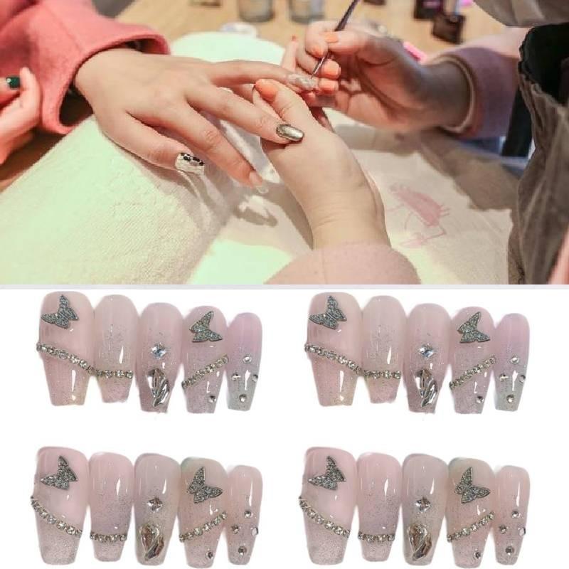 Nail Phototherapy Handmade Patch Metal Butterfly Explosion Flash Detachable
