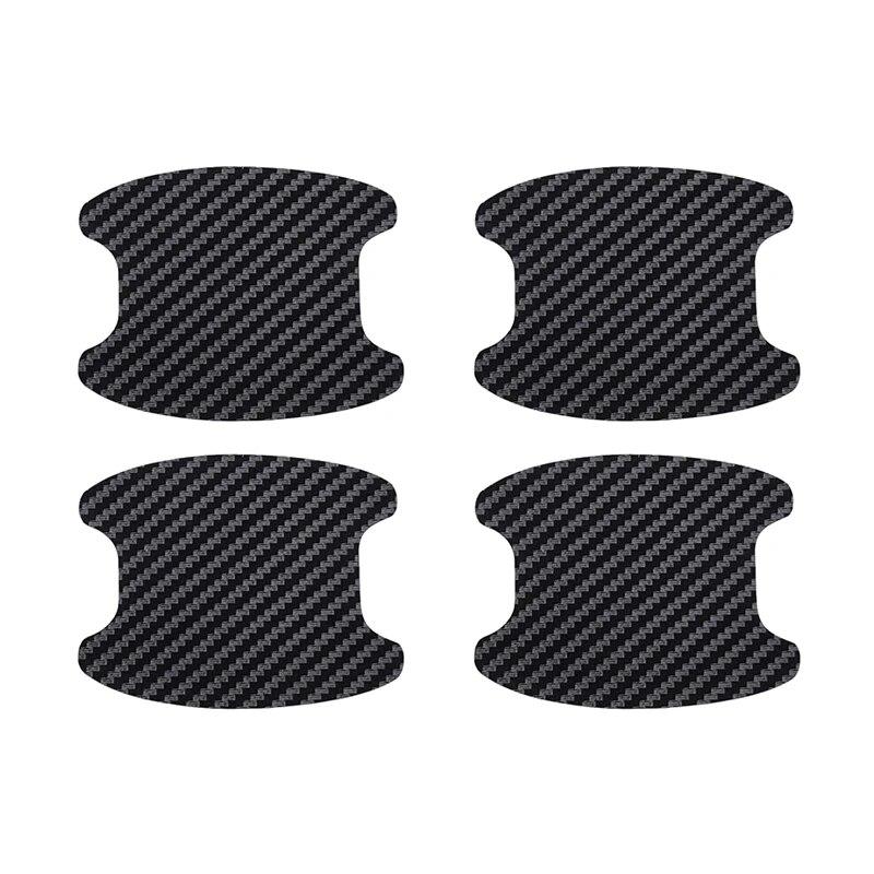 Universal 4 Pcs Car Door Handle Wrist Sticker Black/Silver/Blue Exterior Scratches Resistant Protector Cover Auto Accessories