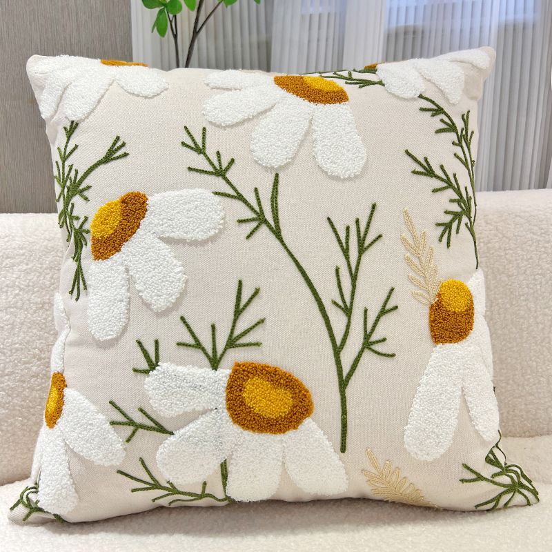 

Американский диван из чистого хлопка для гостиной, подушка для эркерного окна Daisy 45*45cm only pillowcase]