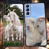 Мультяшный милый козел Чехол для телефона для Samsung Galaxy S25 Edge S24 S23 S22 Ultra S20 S21 FE 5G S10 S9 Plus S10E Мягкий чехол