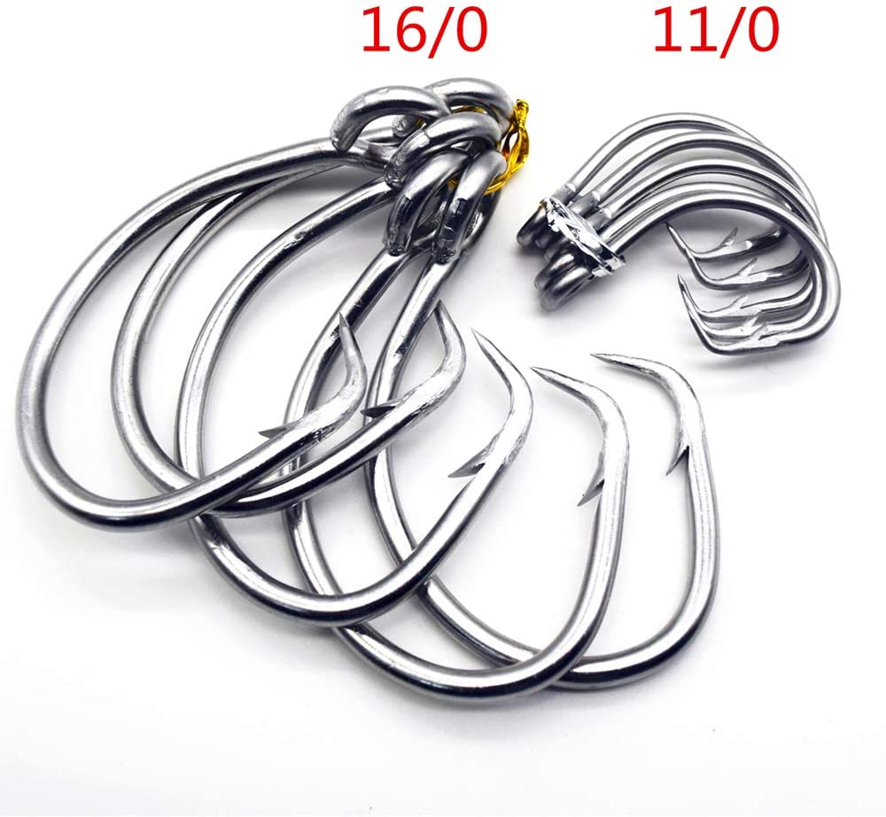 Super Strong 28/0 Stainless Steel Big Game Saltwater 39960 Hooks for Tuna Catfish Bass Fishing Tackle Fishing Tuna Circle Hooks