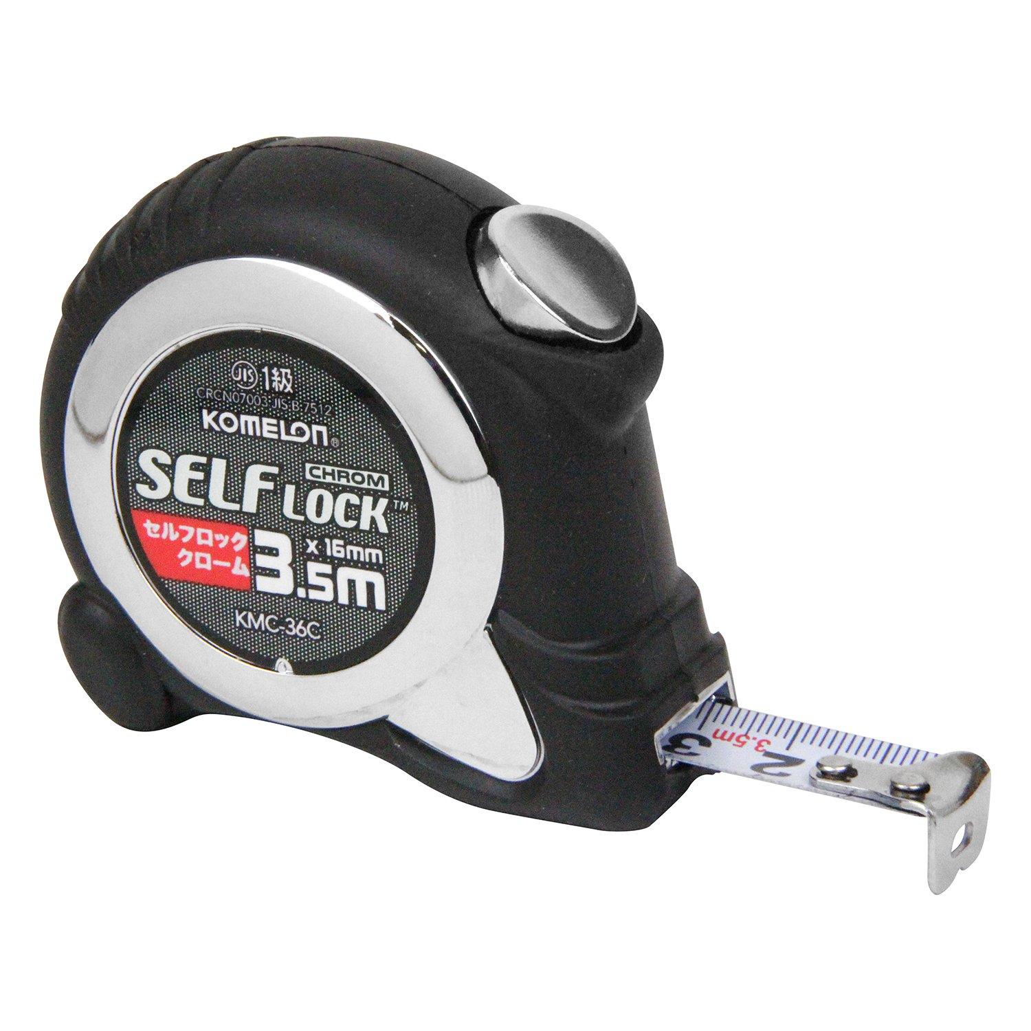 

Komelon Convex Chrome 16 Tape Width 16mm Self-Lock 3.5m KMC-36C