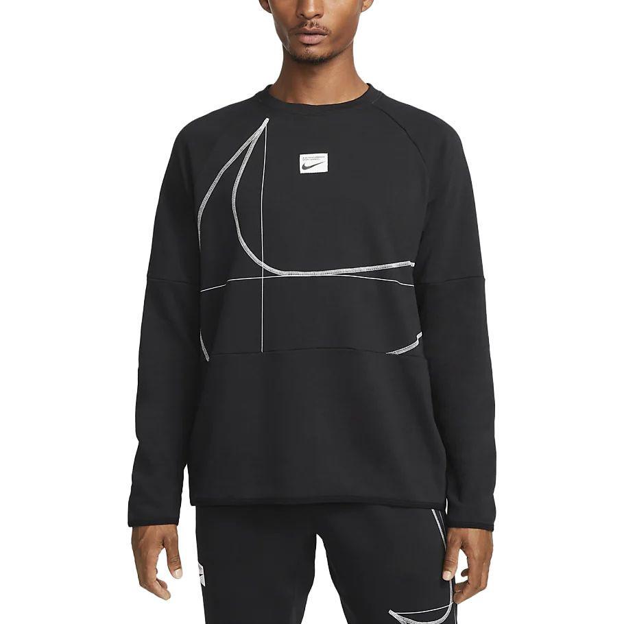 Nike Sweatshirts Men's Black Crew Neck Thin Regular DQ6622-355