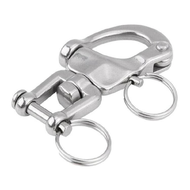 Multipurpose 316 Stainless Steel Strong Spring Shackle Suitable for Marine Boats & Outdoor Adventures Secure Attachment