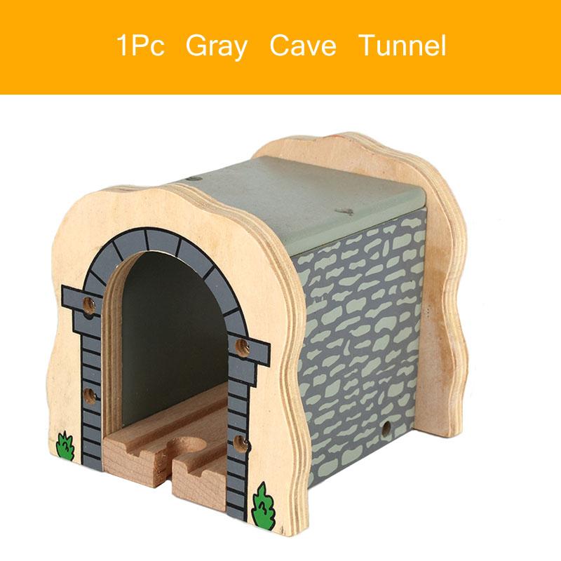 Wooden Train Track Accessories Wood Railway Track Train Station Bridge Tunnel Compatible All Brands Wooden Track Toys