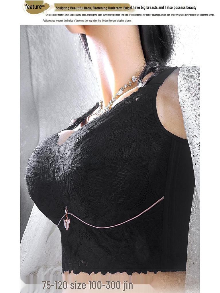 Vollabdeckung Ultradünn Übergröße BH: Hebende & Anti-Erschlaffungs-Unterstützung für Große Brüste