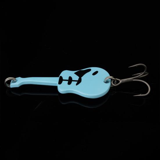 5Pcs 5.4CM/11G Guitar Spinner Blade Lure with Hook Metal Rotating Sequin Spinner Bait Saltwater Freshwater Trout Perch Pike Bass Fishing Accessories