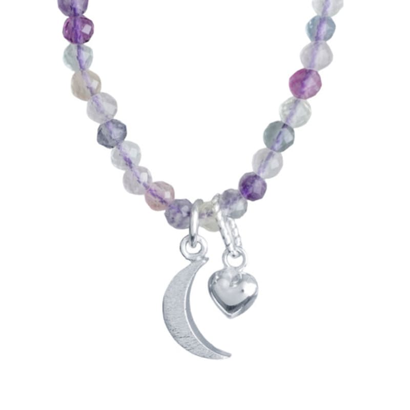 

tomorrowobject rainbow moonlight necklace 03 silver (not plated)