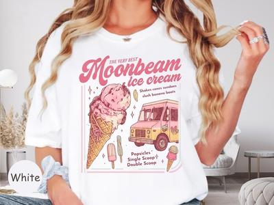 Moonbeam Ice Cream T-Shirt, America Concert Tour, Mr Electric 2025 Concert Tee Unisex T-Shirt