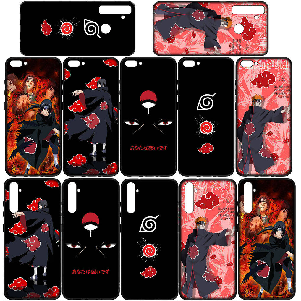 For Samsung Galaxy S25 S24 S23 S22 Ultra FE Plus A37 A57 A56 A55 A06 A16 A15 A36 A26 A35 A05 A25 A54 A34 Phone Case Lovely Pain Akatsuki Naruto Cover