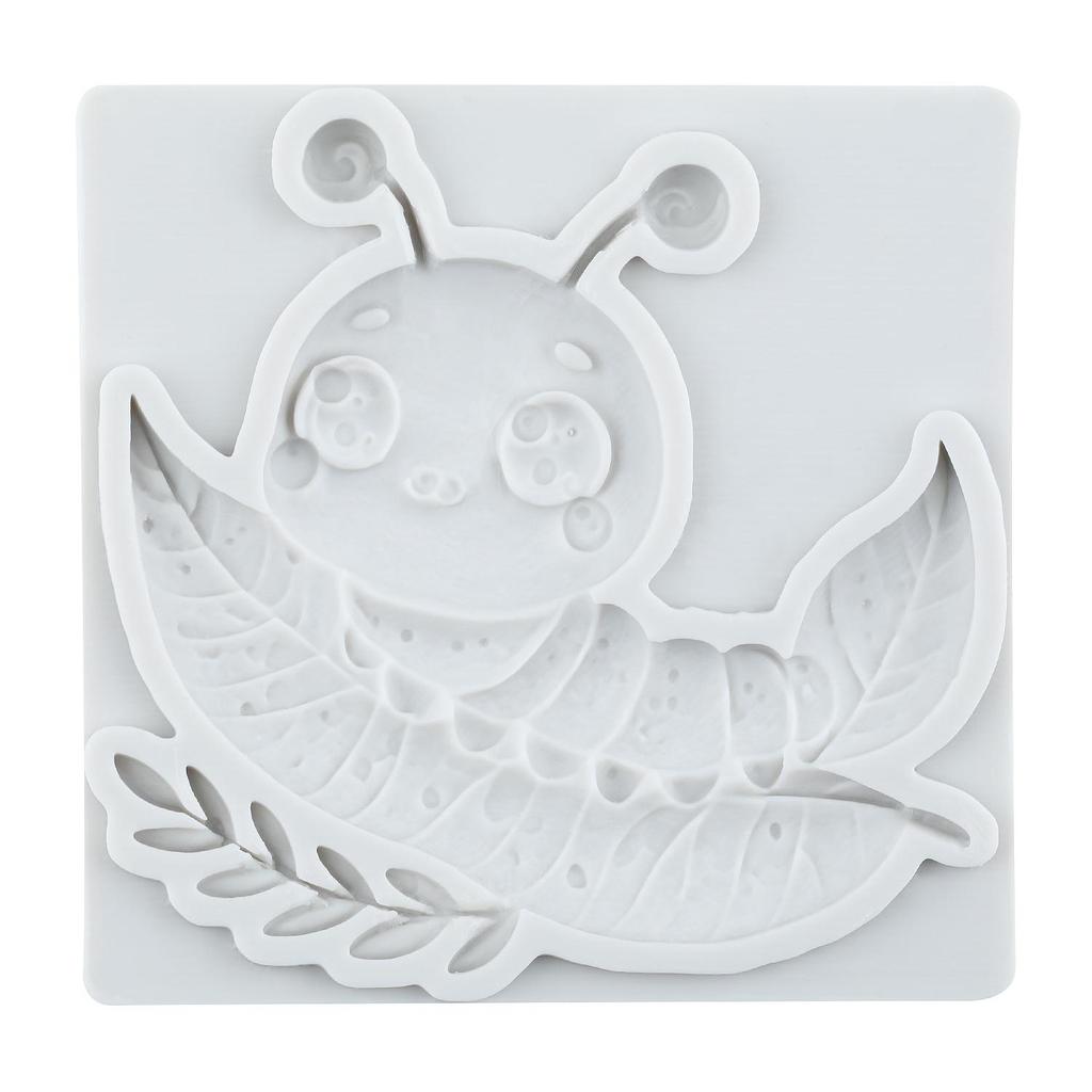 Insect Silicone Mold Worm Bee Ladybug Fondant Molds Cake Decorating Tools Theme Cake Dessert Decorated Chocolate Candy Mold