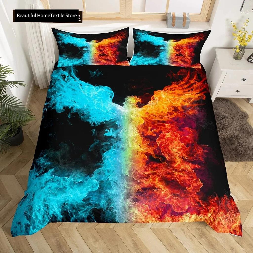 Dragon And Phoenix Comfortable Duvet Quilt Cover Pillowcase Bedding Set Children Bedroom Decoration Home Textile
