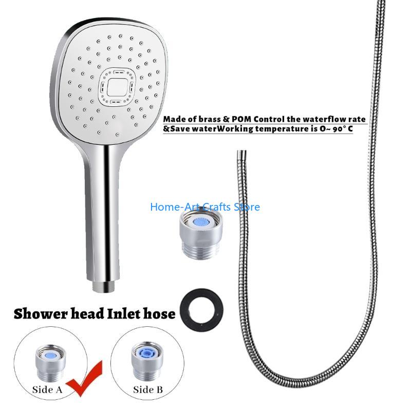 Y3NA Upgraded Shower Head Adapter Rapid Install Shower Head Attachment for Bathroom CN