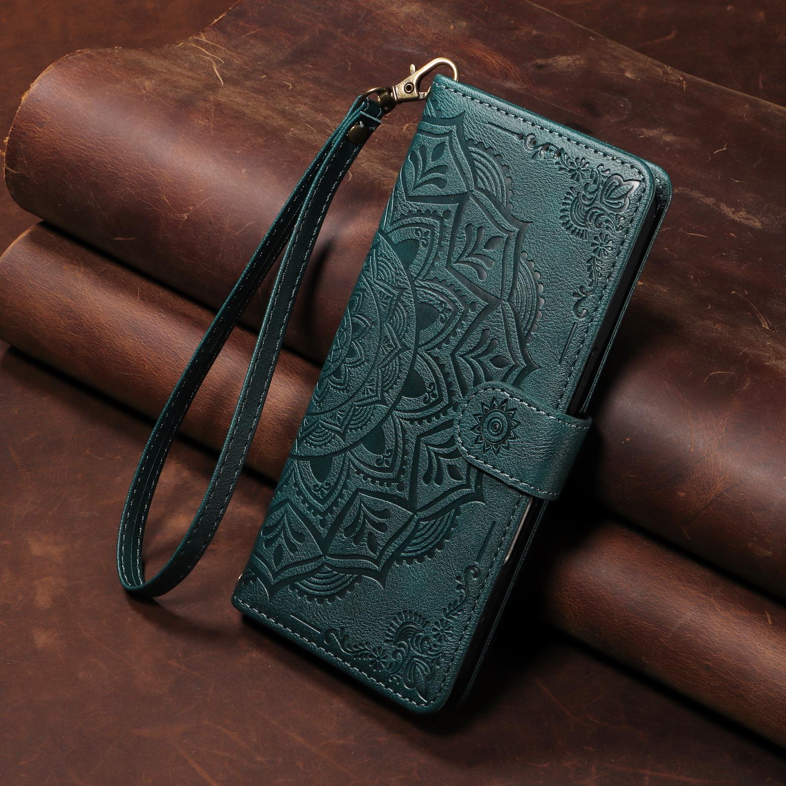 

Flip Wallet Case For SONY Xperia 1 5 10 IV V III V VI VII Leather Cover Mandala Embossed Sony Xperia 10 VII