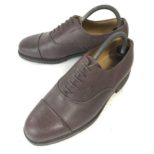 Regal Genuine Leather Straight Tip Closed Lacing Shoes Size 25.0EE Brown Business Dress Shoes(USED)