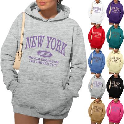 Womens Hoodies Fall Fashion Sweatshirts  Printed Casual Long Sleeve Loose Sweatshirt  Fall Hoodie Sweatshirt