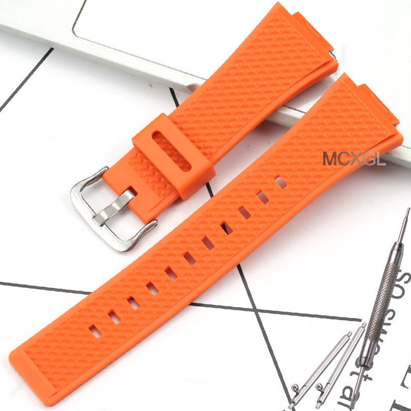 

GM110-1A Watchband For Casio gm110-1a analog-digital steel black strap 10615167 Black Replacement Band GM110B-1A Bracelet 16mm