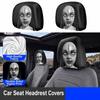 2pcs Universal Car Headrest Cover Elastic Car Seat Covers New Seat Protector  For Sedan Truck SUV
