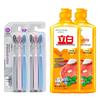 Shuke Gum Care Toothbrush & Liby Dish Soap Bundle