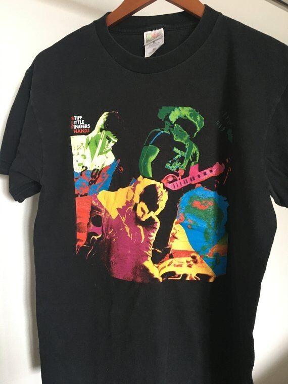 Vintage stiff little Fingers punk rock t-shirt IL585 Unisex T-Shirt S