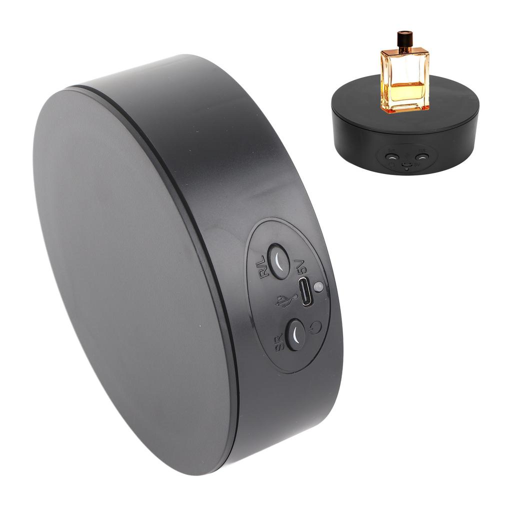 360 Degree Rotating Display Stand Maximum Load 6.6lb Electric Rotating Turntable for Wine Bottles Cosmetics Watches