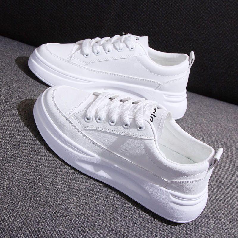 Little White Shoes Women's Shoes 2025 New Spring Versatile Internet Celebrity Board Shoes Fashion Platform Sports Casual Shoes Ins Tide