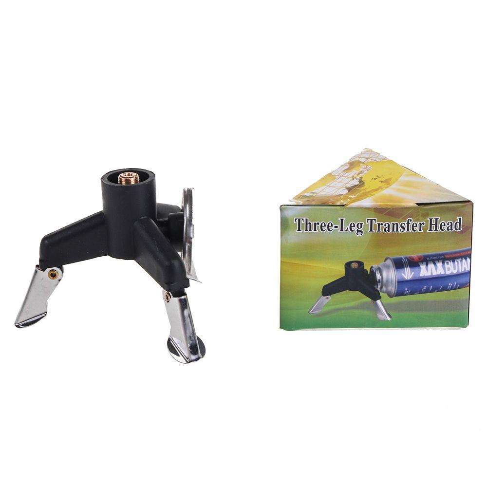 Conversion Head Outdoor Stove Gas Tank Holder Tripod Bracket Three-Leg Transfer Head Stove Holder