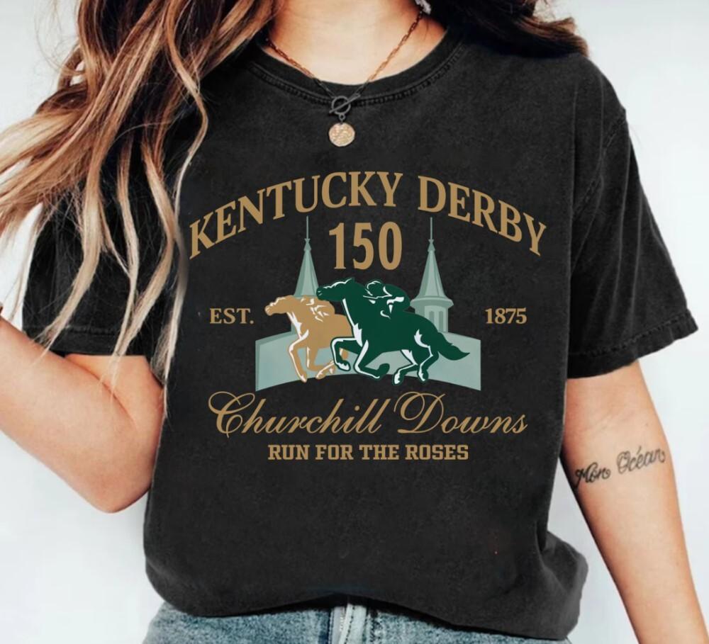 Kentucky Derby Run For The Roses Shirt 150Th Kentucky Horse Racing Shirt Ky De Unisex T-Shirt M