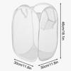 Mesh Foldable Dirty Clothes Basket Monochrome Minimalist Dirty Clothes Basket Household Bathroom Laundry Basket KTY