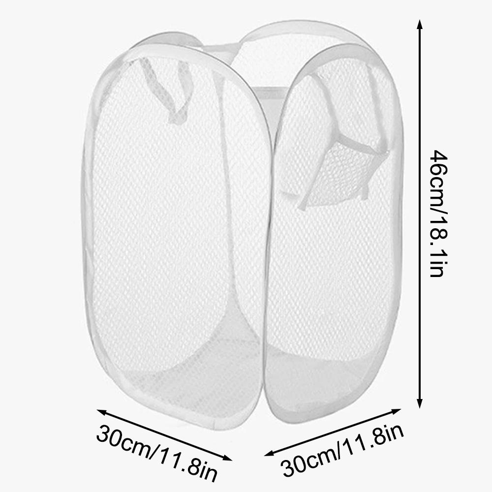 Mesh Foldable Dirty Clothes Basket Monochrome Minimalist Dirty Clothes Basket Household Bathroom Laundry Basket KTY