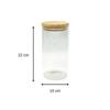 1.5L Glass Storage Container with Bamboo Lid Fackelmann Nature Ref. 684281