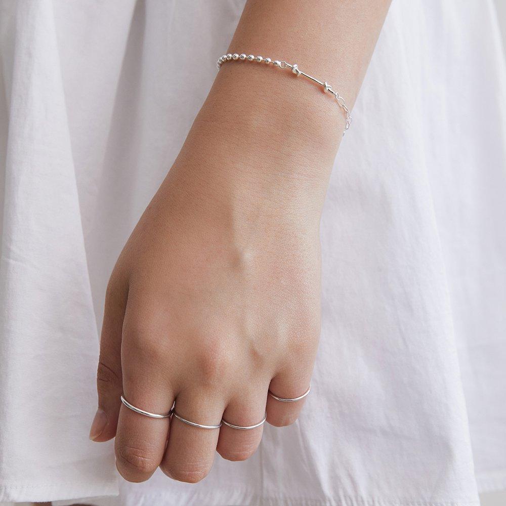 (Silver 925) Mixed Chain Bracelet Br2188