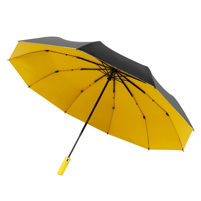 11 bone umbrellas, enlarged automatic vinyl folding sun couple umbrellas, rain and sun protection, parasol manufacturers wholesale in large quantities