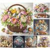 Easter Special Shaped 5D DIY Partial Drill Diamond Painting Kits for Adults Beginners Home Decor Diamond Dots Paintings 30x30cm