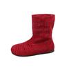 2025 spring and summer new sandals leather hole middle boots medium heel thick heel large size women's boots hollow cool boots