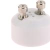 Gu10 auf MR16 Hochwertiger Keramiksockelsockel Halogen-LED-Glühbirne G4 Gu5.3 Gy6.35 Pin-Adapter Weißer Konverter Lampenfassung
