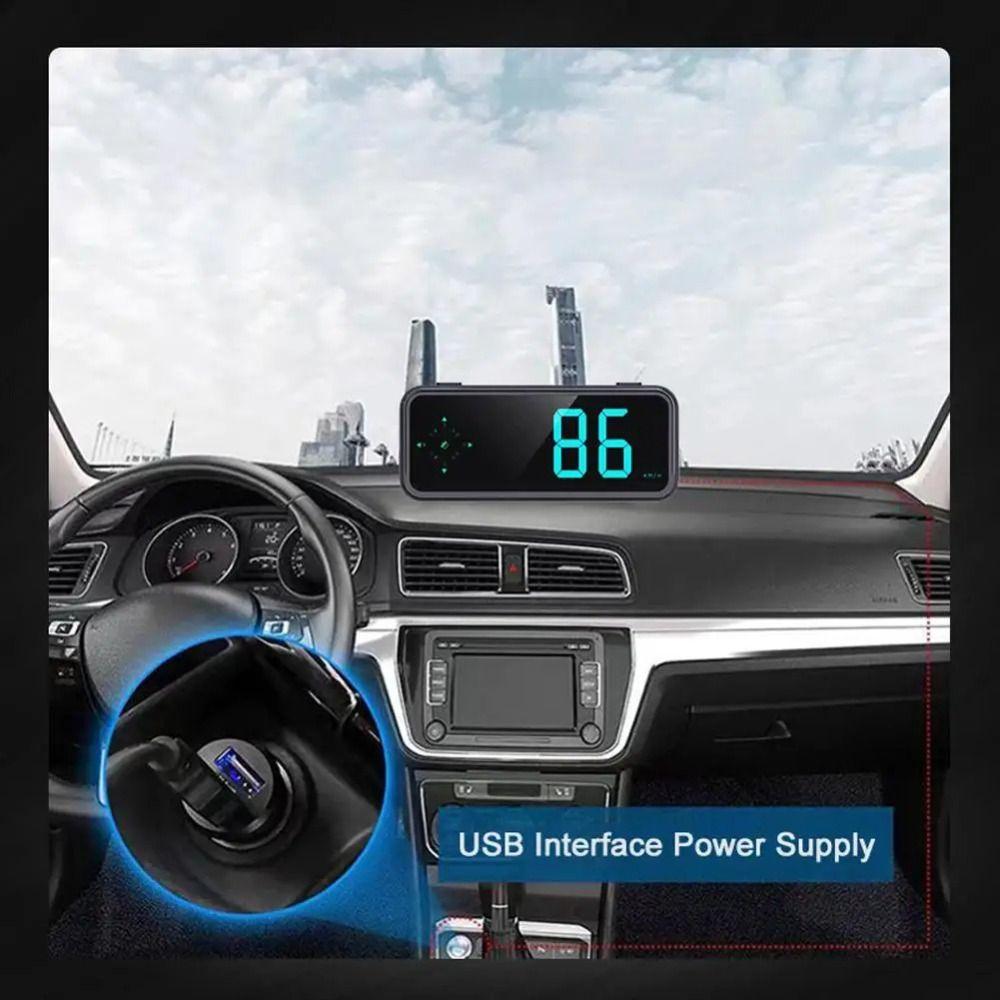 7 Color Switching GPS Car Digital Speedometer Digital Clock Vehicle Speed Meter  Tachometer