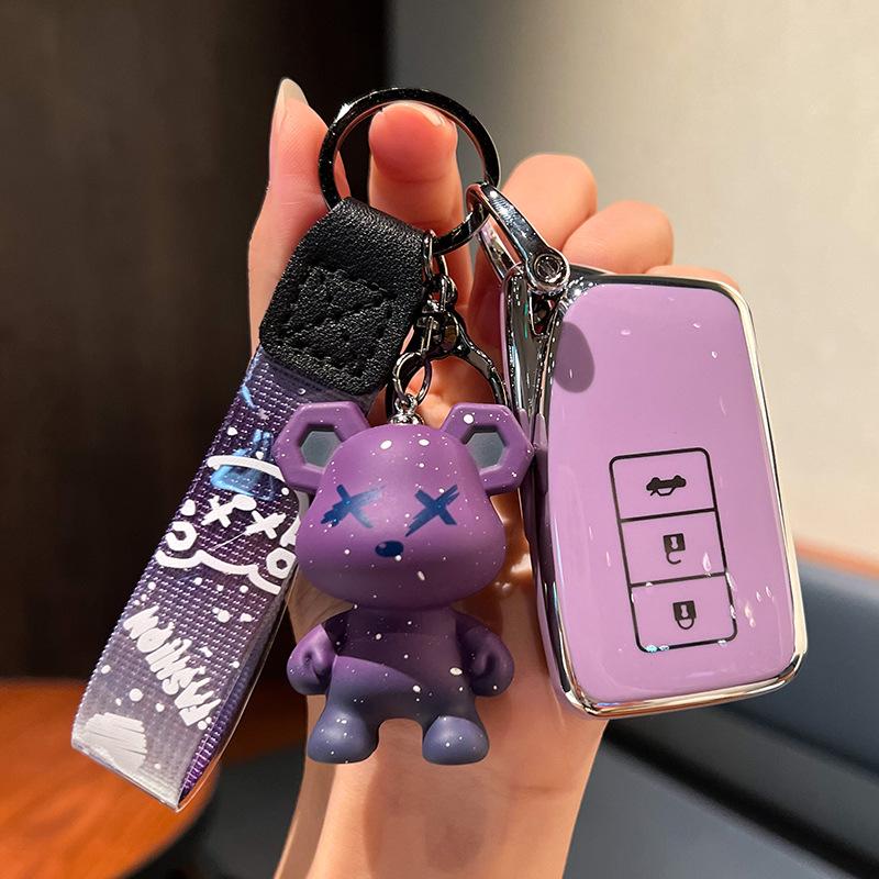 Lexus Key Case for UX260H, ES200, RX, NX, LX - Women's Car Key Bag Shell & Buckle