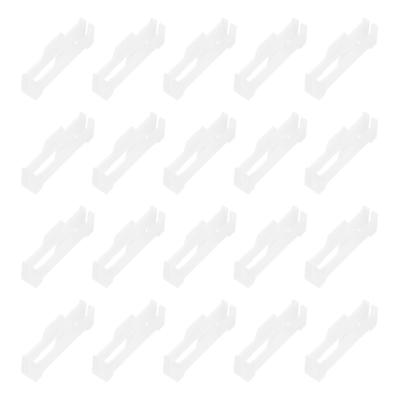 Uxcell 20pcs Servo Extension Cable Clip Locks, Servo Cable Safety Connector Lead Wire Buckle Locks for RC Car Airplane Boat DIY Y Adapter Cable, White