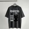 Harajuku Gewaschenes Shirt Rhaenyra Targaryen House of the Dragons Merch Vintage T-Shirt Oversize Streetwear Kurzarm