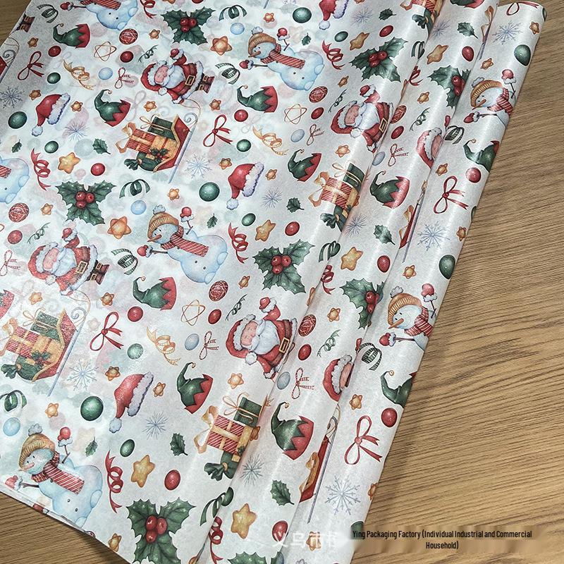 10 or 20 Sheets Santa Claus Pattern Christmas Gift Tissue Paper - High-Grade Wrapping