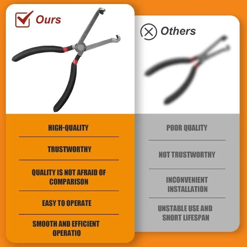 Professional Mechanics Repair Tool Electrical Plug Connector Disconnect Pliers Kit for Fuel Line Breaker Sensor Radio AC Removal