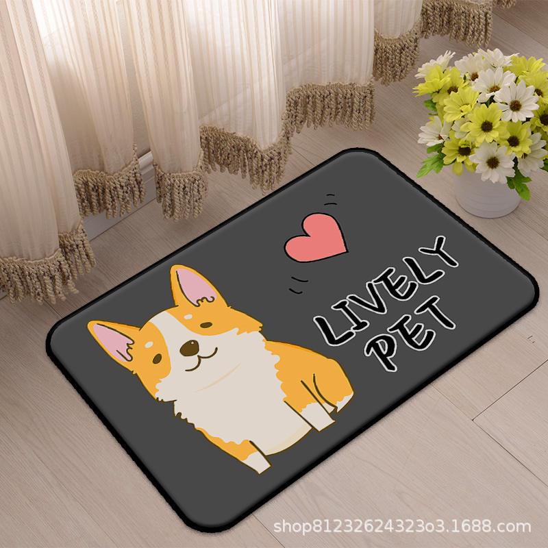 Cartoon Absorbent Bathroom Mat - Non-Slip Door Mat for Home & Toilets