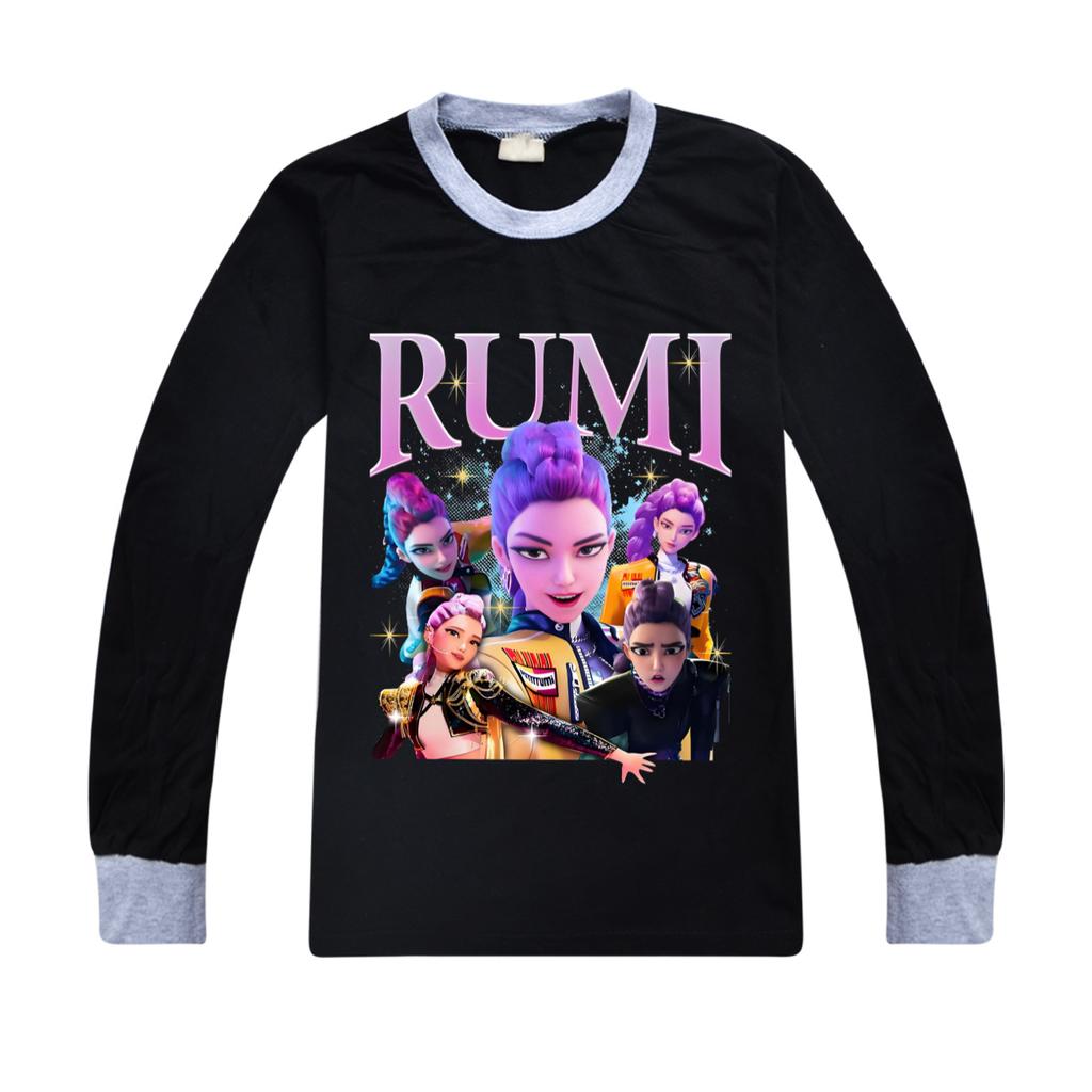 Sudaderas con capucha Kpop Cazadores de Demonios para niños Ropa para bebés niñas Otoño Casual Niños Anime Jerséis Sudaderas para niños Tops con capucha casuales