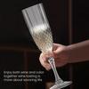 Plastic Wine Goblets Plastic Drinkware Elegant Shatterproof Plastic Champagne Flutes for Weddings for Toasting for Bachelor