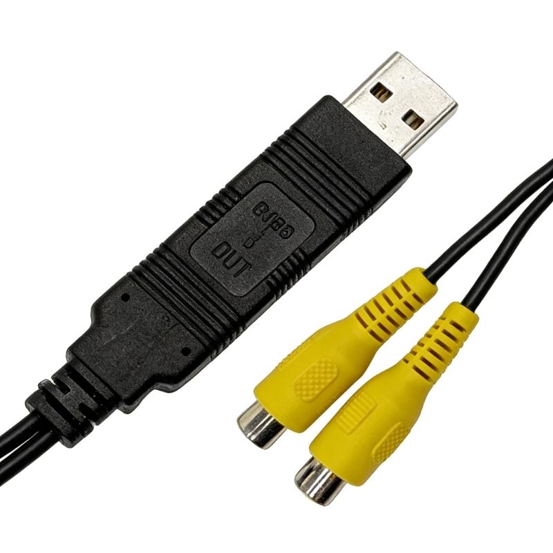 USB To CVBS Video Output Device For Vehicle Entertainment System With Jake To Headrest Display