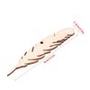 50pcs Feather Feather Wood Crafts Unfinished Wood Wood Slices Wooden Craft Tags  Christmas Trees