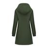 BRIGHT DEER Women’s Waterproof Trench Coat Hooded Windcheater Long Sleeves Zip Up Casual Wear for Autumn Winter Outdoor Sports