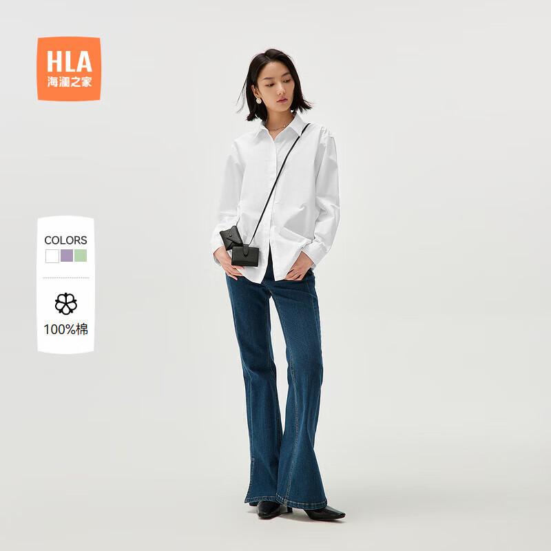 

Women s Pure Cotton Hidden Placket Long-Sleeve Shirt 38